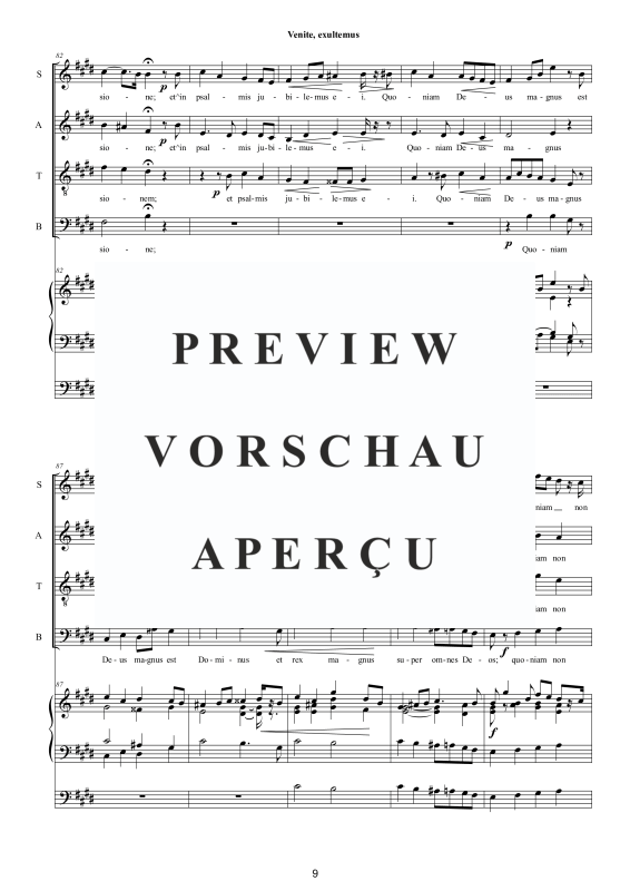 Produktgalerie: Seite 10 von 11 Venite, exsultemus Psalm 95, , Gemischter Chor und Orgel