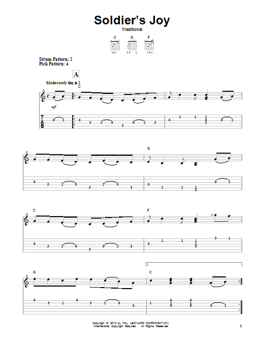 Product gallery: Page 1 of 1 Soldier's Joy, Traditional