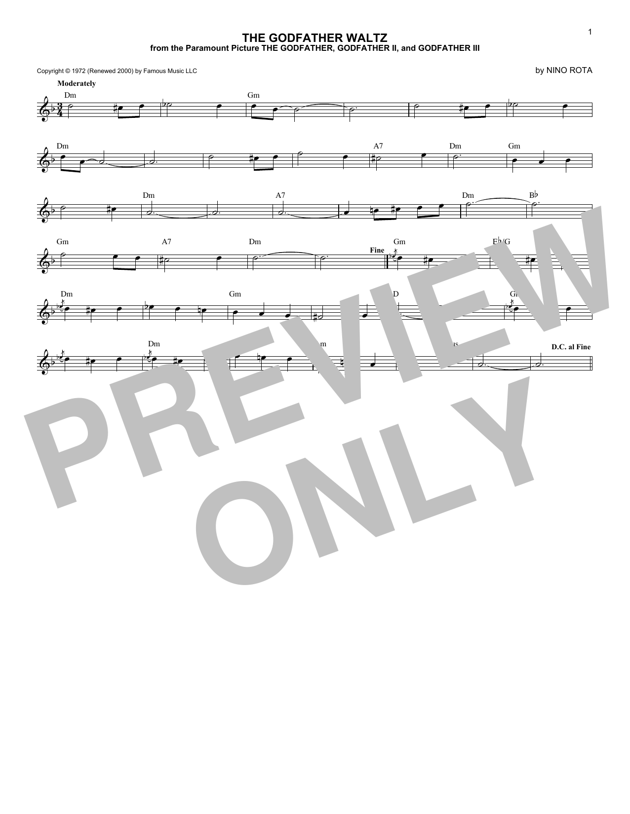 Produktbild zu: The Godfather Waltz