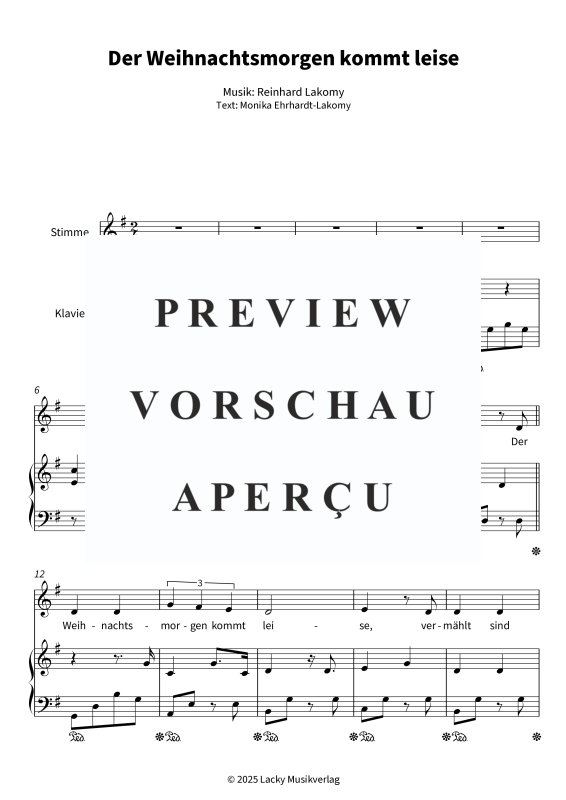 Produktgalerie: Seite 5 von 8 Der Weihnachtsmorgen kommt leise, , Gesang und Klavier