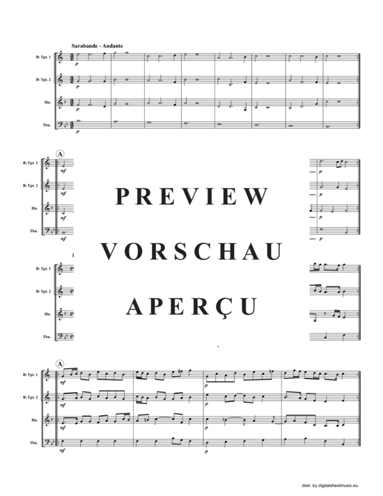 Produktgalerie: Seite 3 von 8 Drei Tänze, , (2xTrompete in B, Horn in F, Posaune)