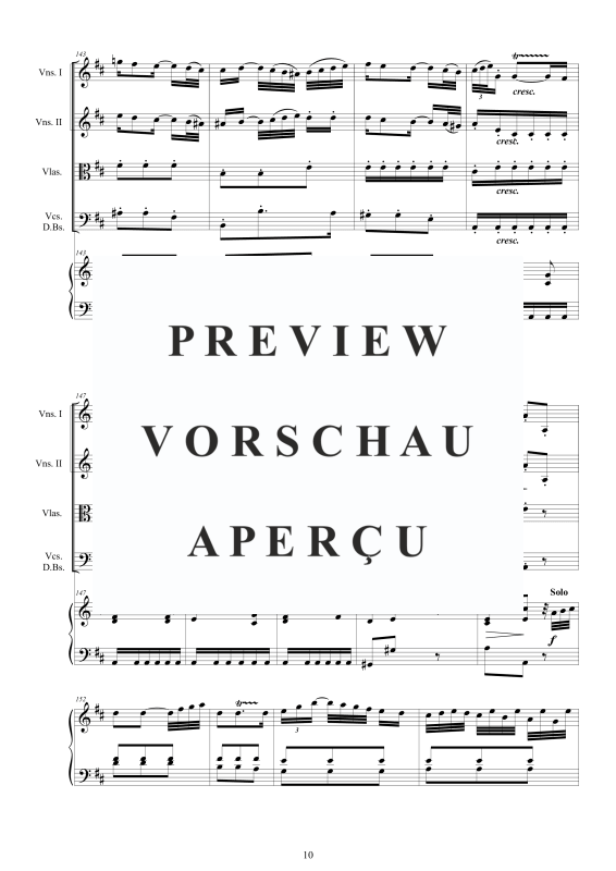 Produktgalerie: Seite 11 von 11 Cembalo Konzert Nr. 4 in D-Dur, , Cembalo und Streichorchester