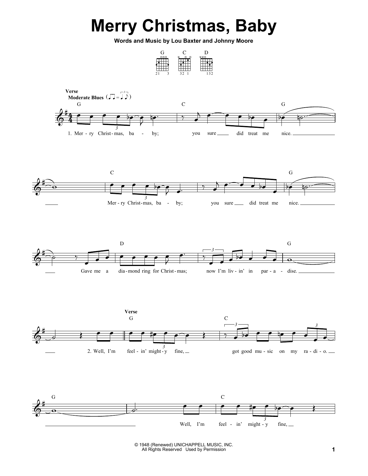 Product picture to:  Merry Christmas, Baby - Elvis Presley