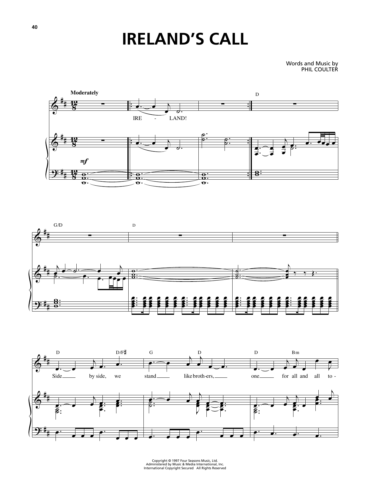 Produktgalerie: Seite 1 von 1 Ireland's Call, Celtic Thunder, Gesang, Klavier