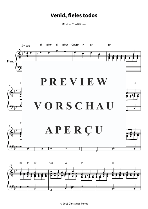 Produktgalerie: Seite 5 von 6 Venid, fieles todos - Un clásico navideño atemporal, , Klavier Solo