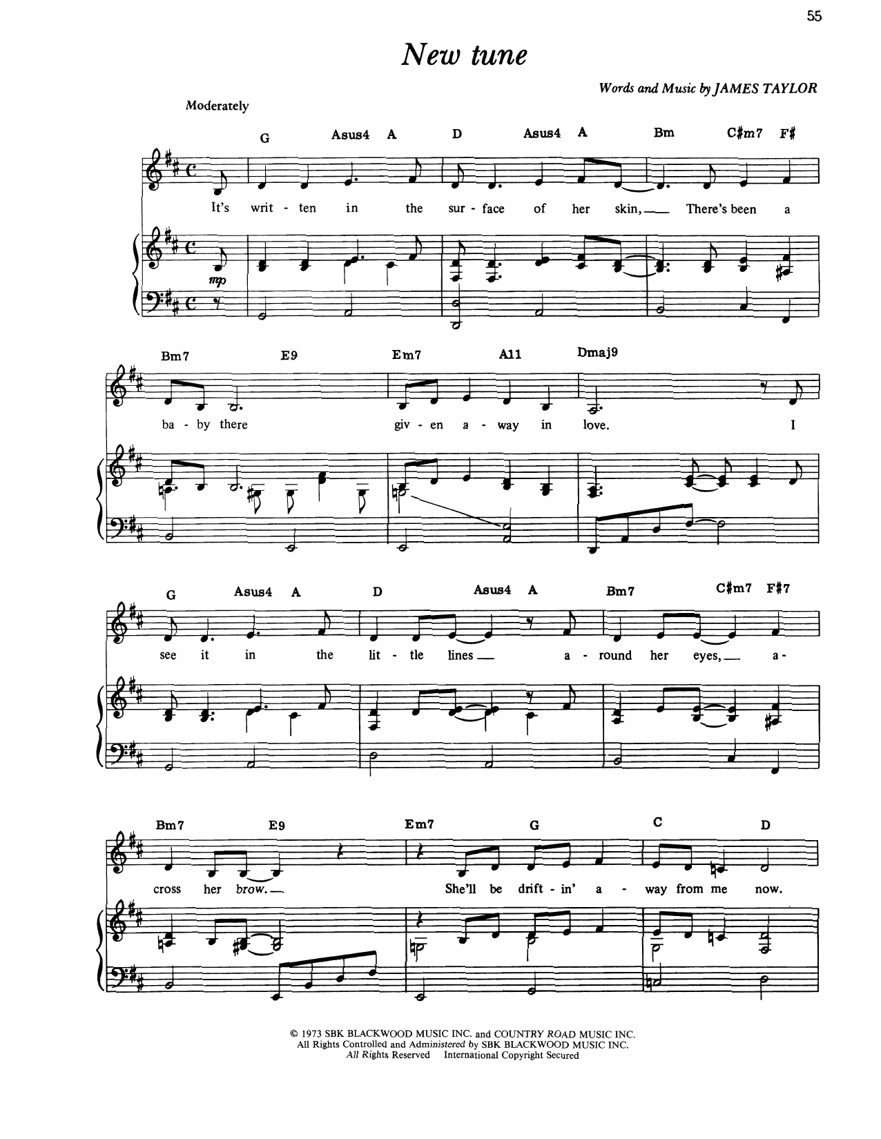 Produktgalerie: Seite 1 von 1 New Tune, James Taylor, Gesang, Gitarre, Klavier