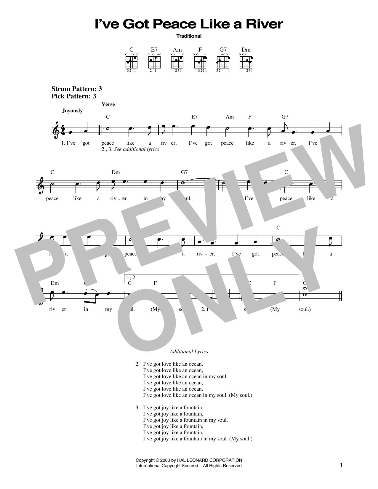 Produktbild zu: I've Got Peace Like A River