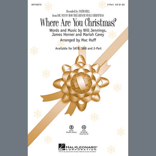 Product picture to: Where Are You Christmas? (arr. Mac Huff) (from How The Grinch Stole Christmas)