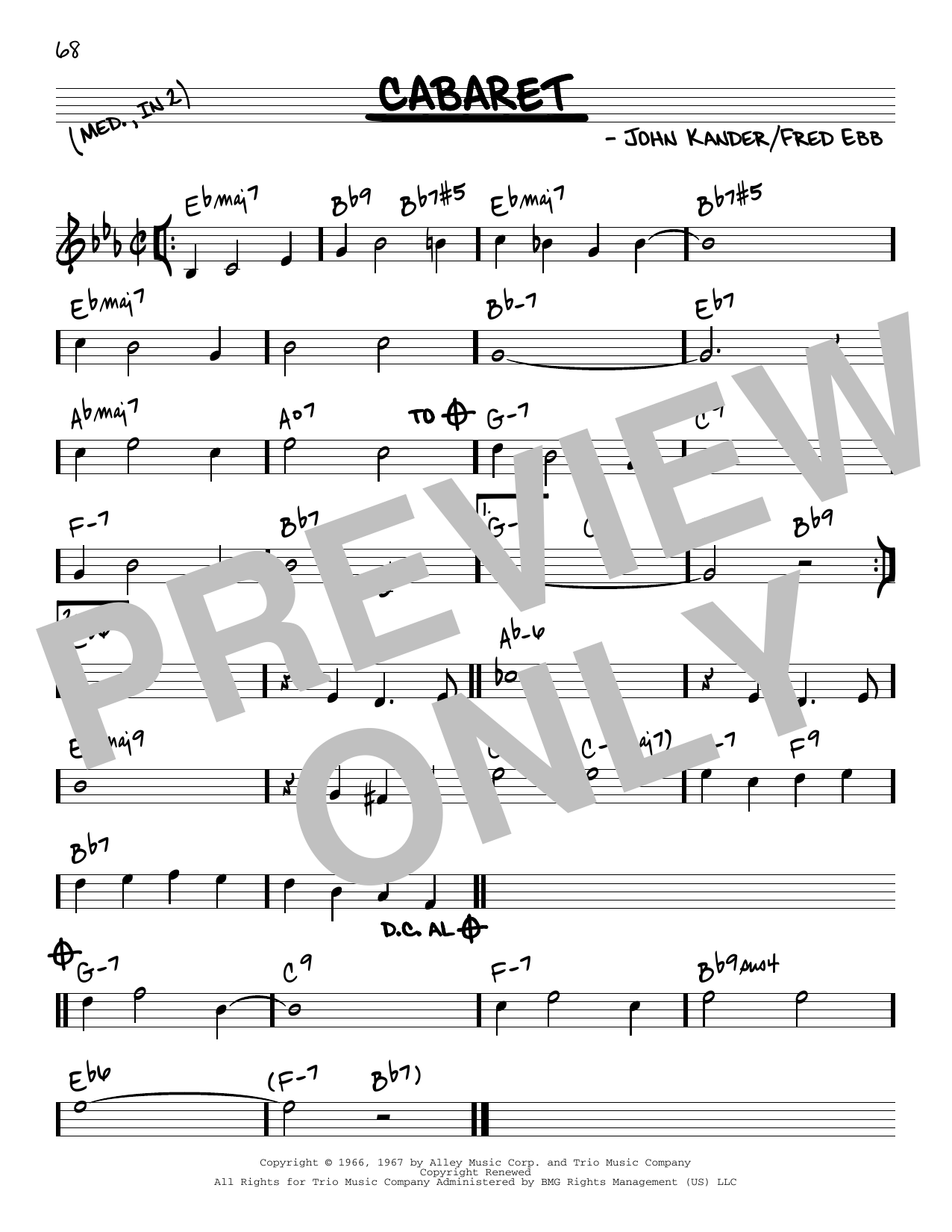 Produktbild zu: Cabaret
