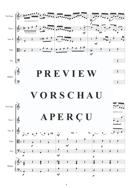 Product gallery: Page 9 of 11 Violin Concerto in D minor BWV 1052, , Mixed Ensemble: Violin, Strings and Harpsichord Bc