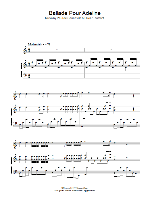 Product gallery: Page 1 of 1 Ballade Pour Adeline, Richard Clayderman