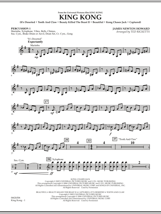 Produktgalerie: Seite 1 von 1 King Kong - Percussion 1, Ted Ricketts