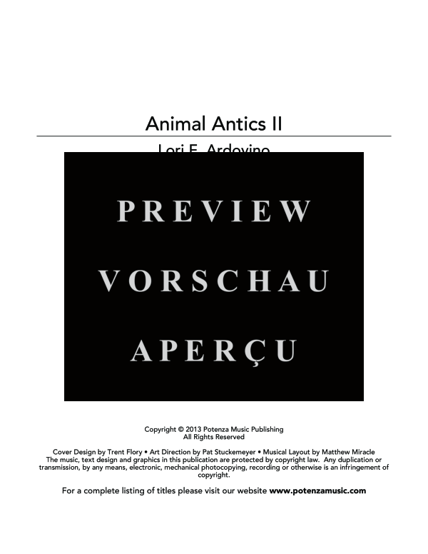 Produktgalerie: Seite 3 von 11 Animal Antics II, , (Erzähler und Klarinette)