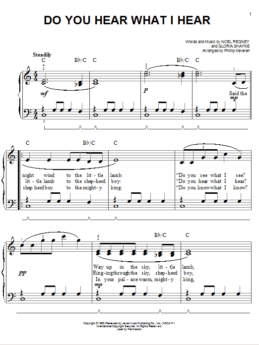 Produktbild zu: Do You Hear What I Hear (arr. Phillip Keveren)
