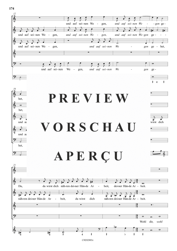 gallery: Wohl dem, der den Herren fürchtet , , (Gemischter Chor 5-stimmig)