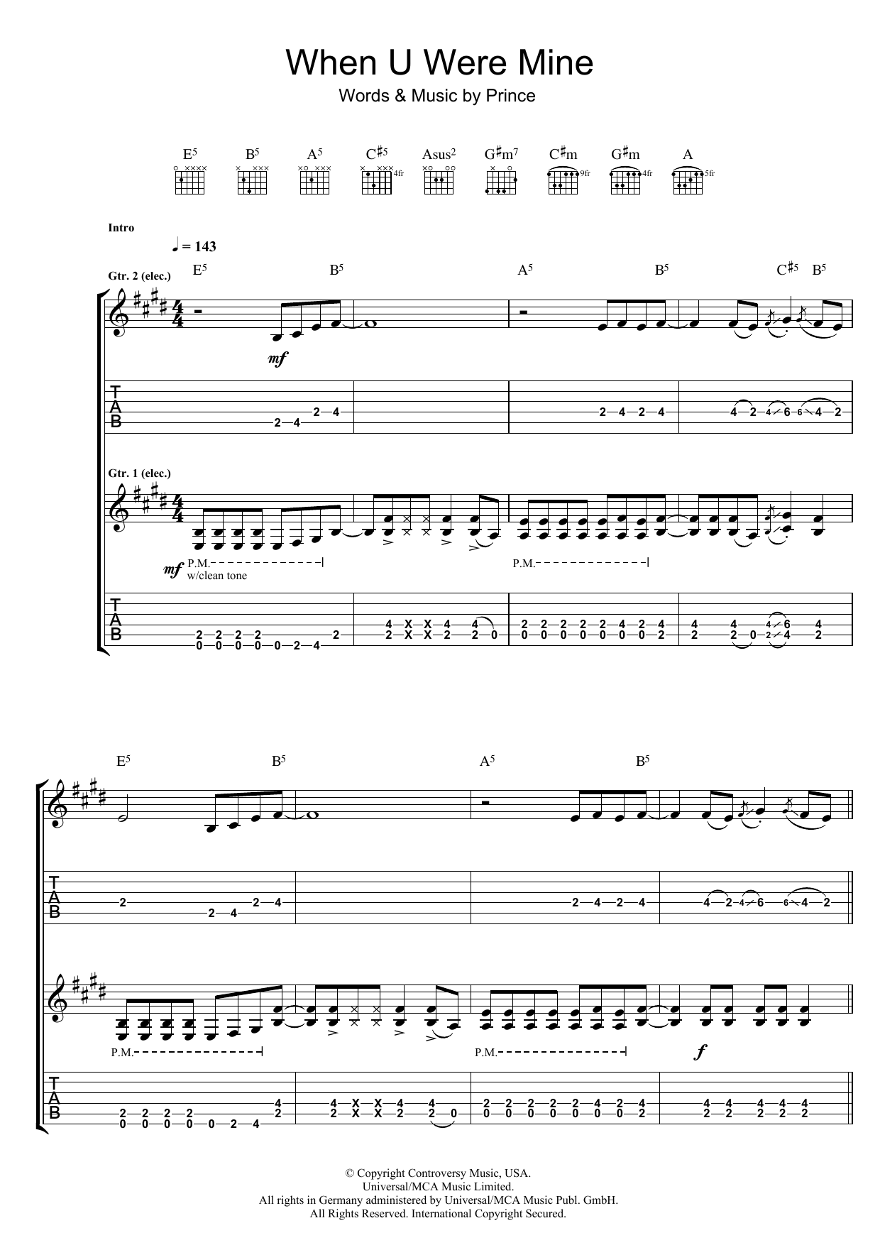 Product gallery: Page 1 of 1 When U Were Mine, Prince