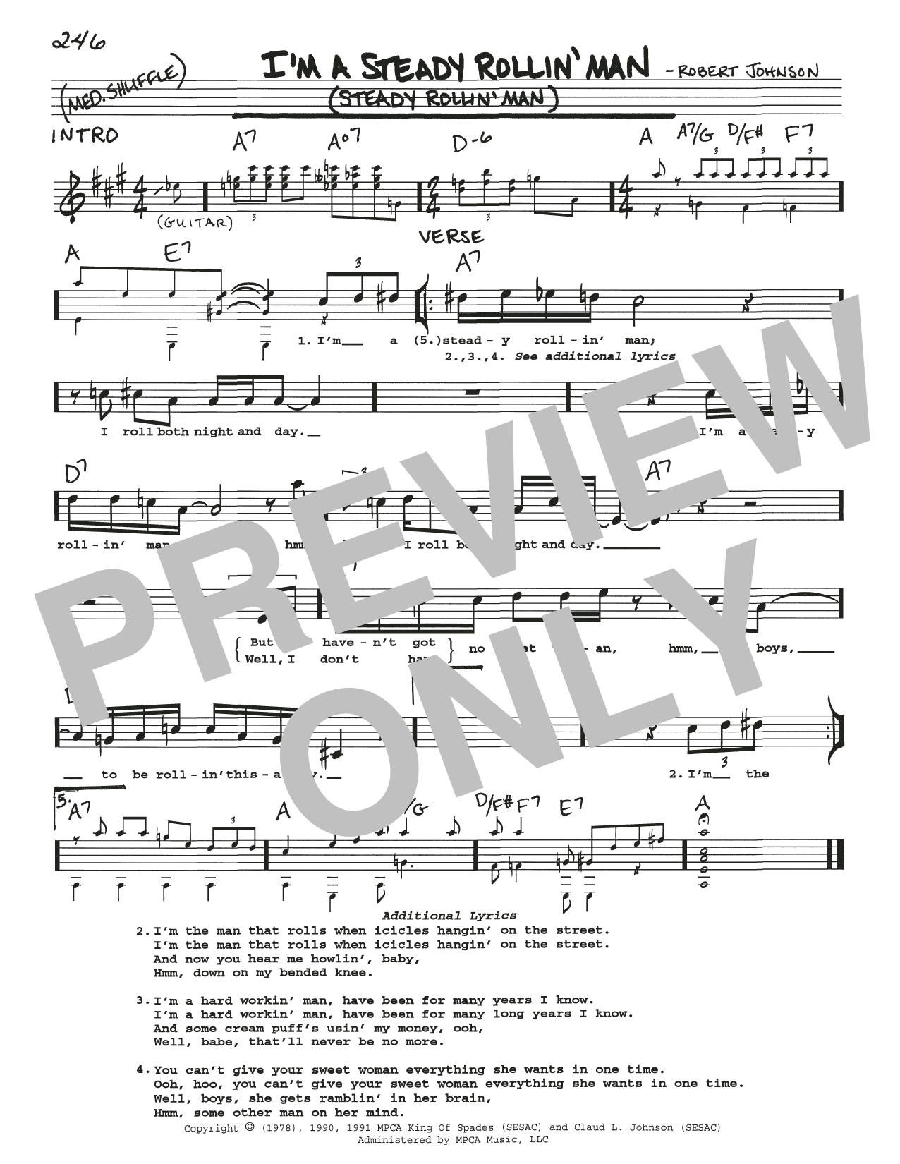 Produktbild zu: I'm A Steady Rollin' Man (Steady Rollin' Man)