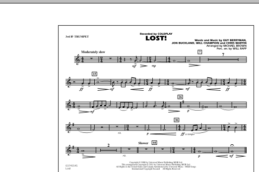 Product picture to: Lost! - 3rd Bb Trumpet