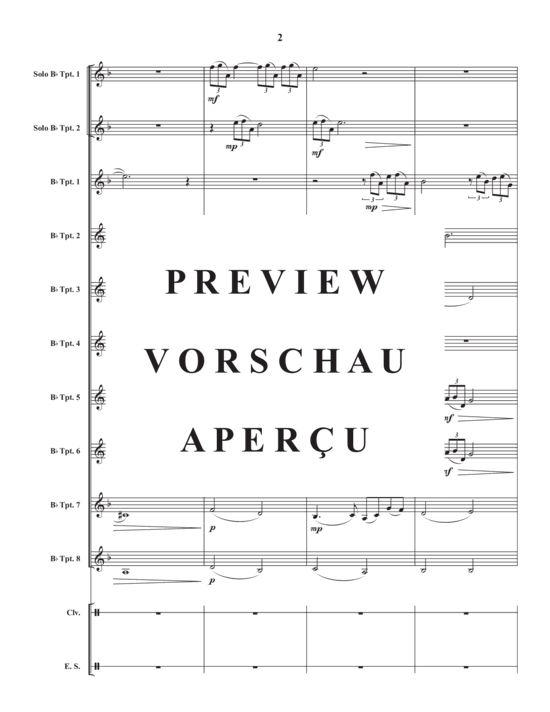 Product gallery: Page 4 of 21 Ripples , , (trumpet ensemble, 8 parts + 2x trumpet in Bb solo)