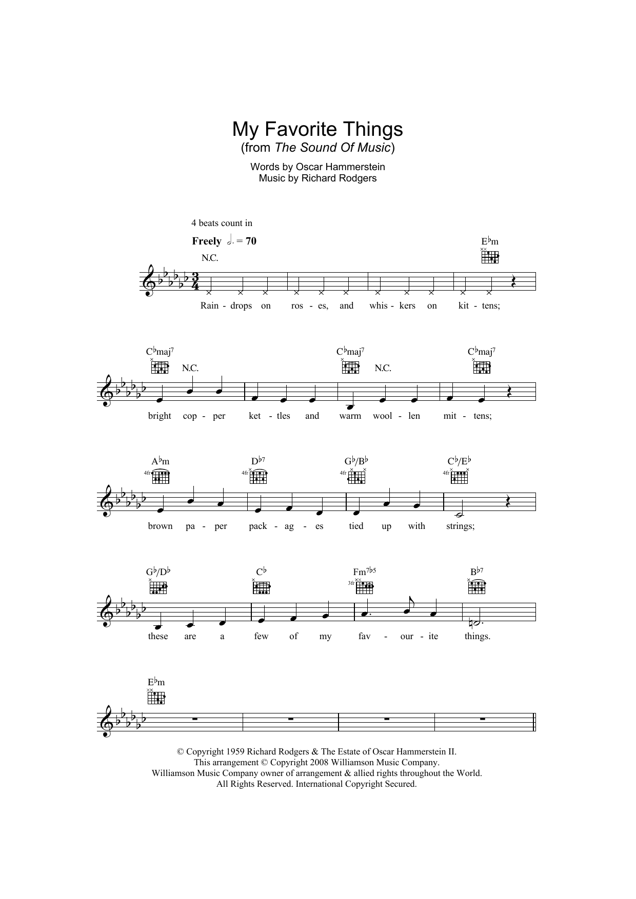Produktbild zu: My Favorite Things (from The Sound Of Music)
