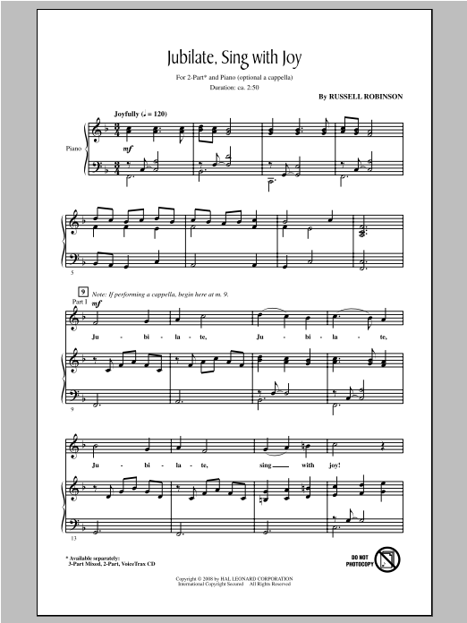 Product picture to: Jubilate, Sing With Joy
