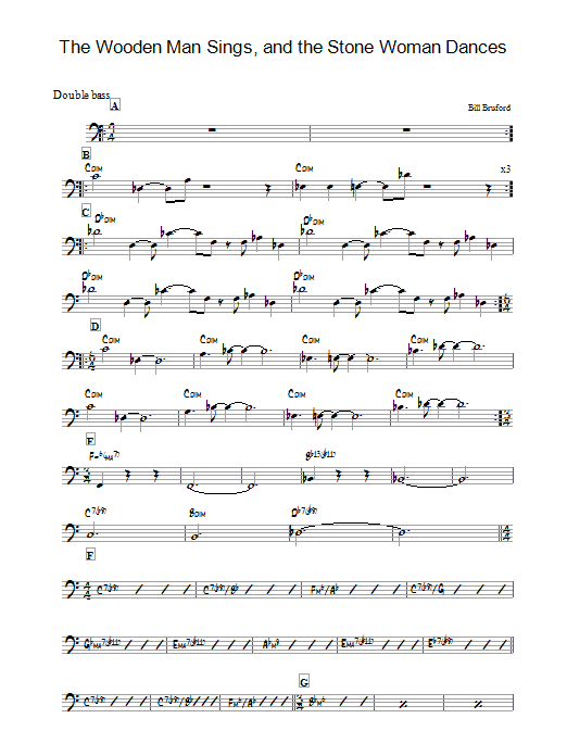 Produktgalerie: Seite 1 von 1 The Wooden Man Sings And The Stone Woman Dances, Bill Bruford, E-Bass, Gitarre