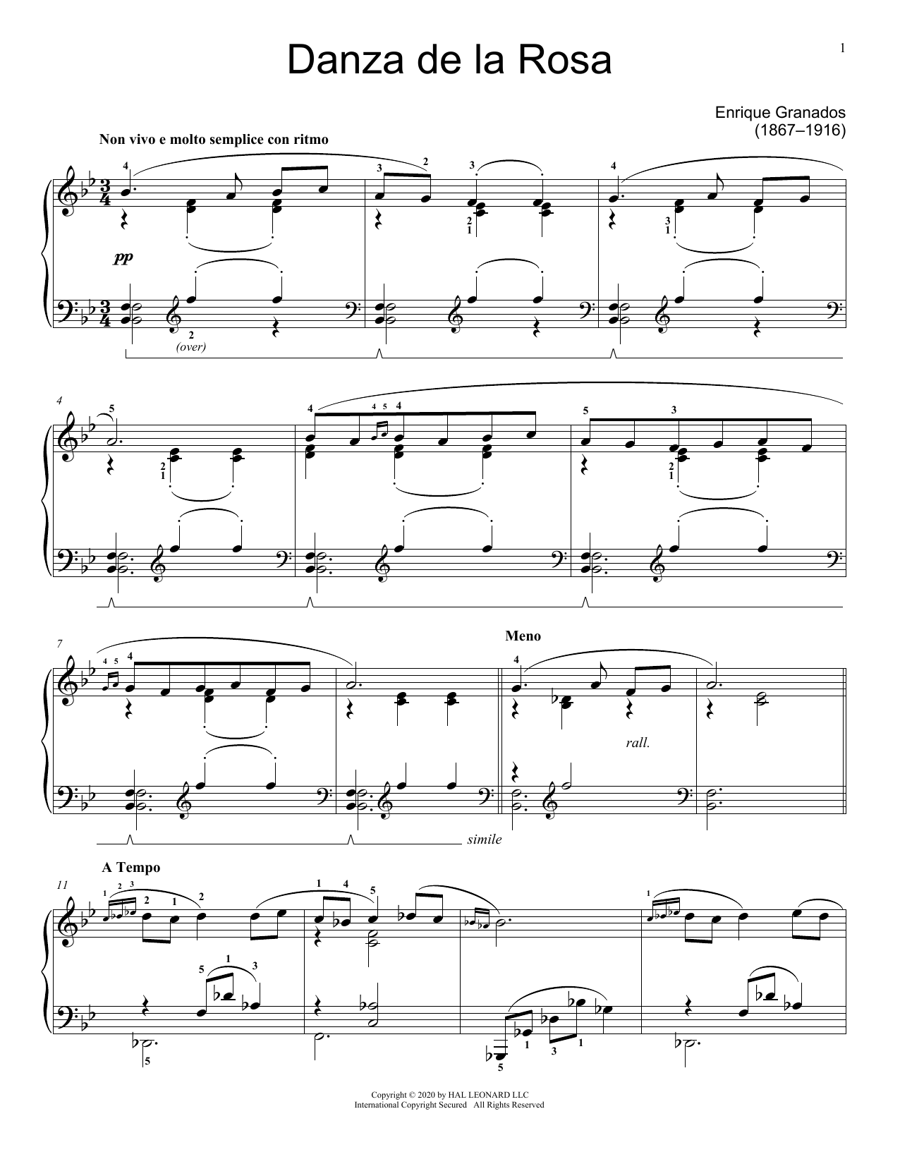 Produktbild zu: Danza de la Rosa