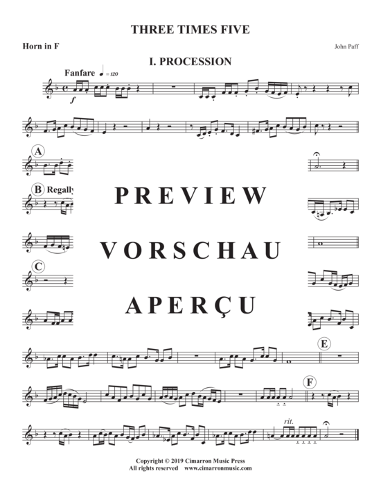 Produktgalerie: Seite 19 von 27 Three Times Five , , (Blechbläser Quintett)
