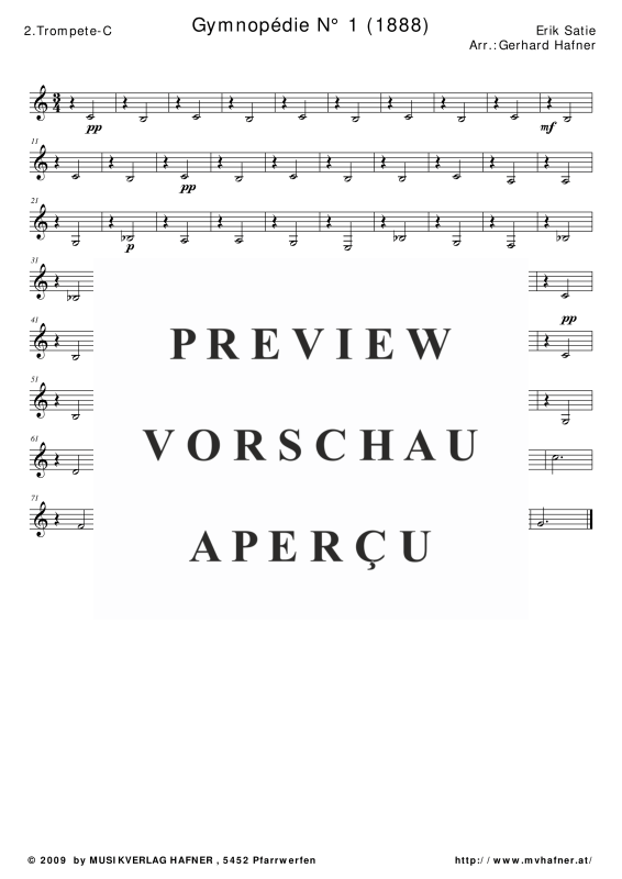 gallery: Gymnopedie No. 1, , (Blechbläser Quintett)