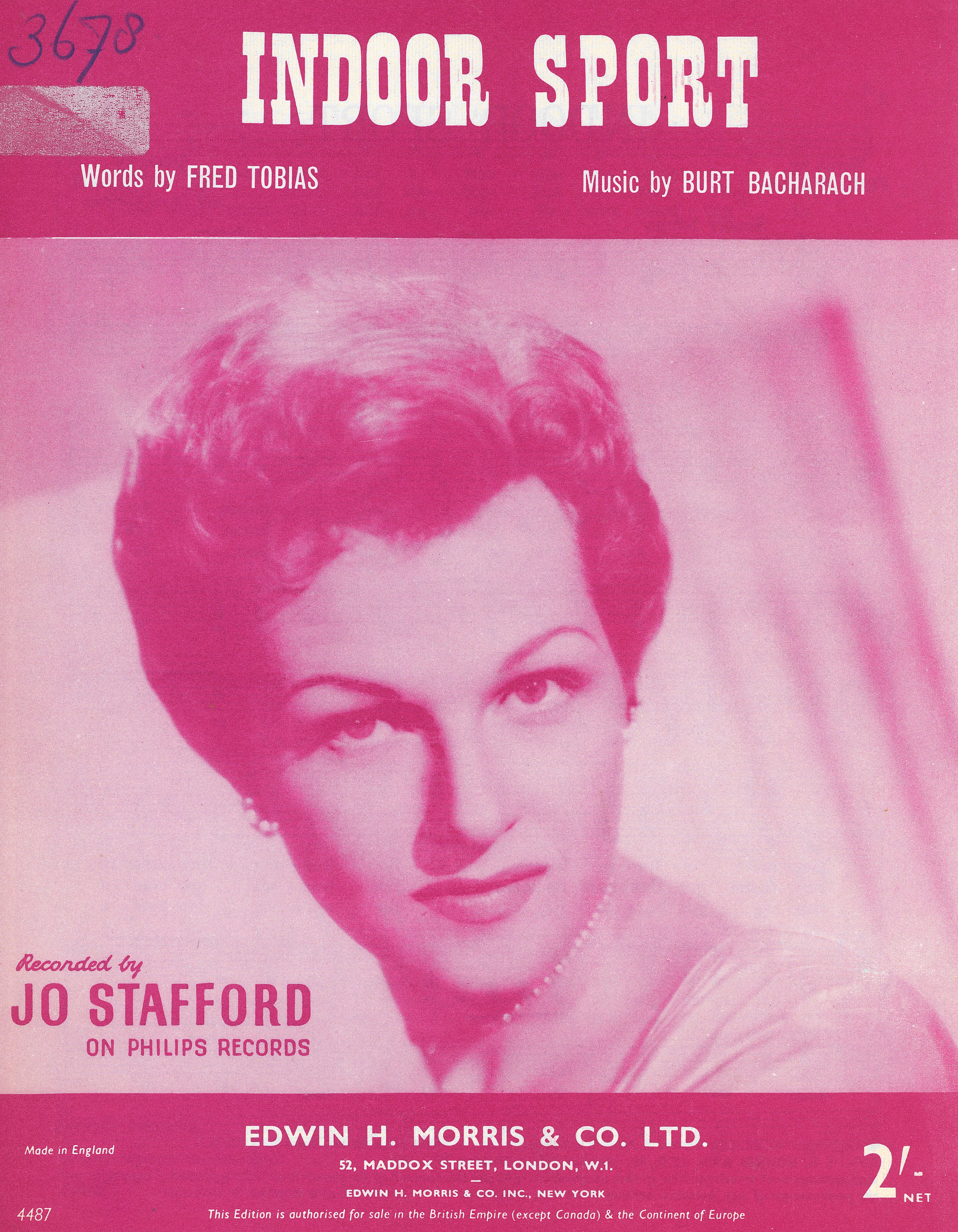 cover: Indoor Sport, Jo Stafford, Gesang, Gitarre, Klavier