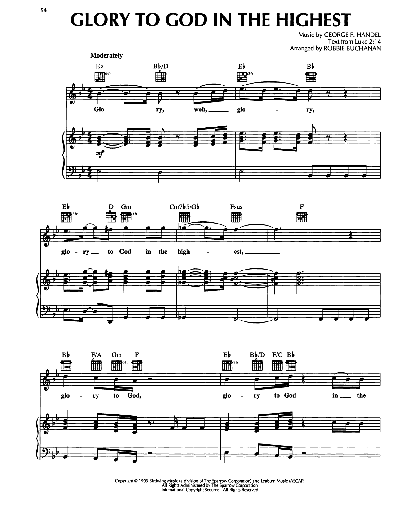 Produktbild zu: Glory To God In The Highest