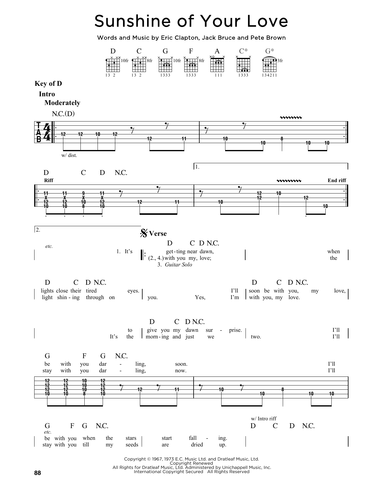 Produktbild zu: Sunshine Of Your Love