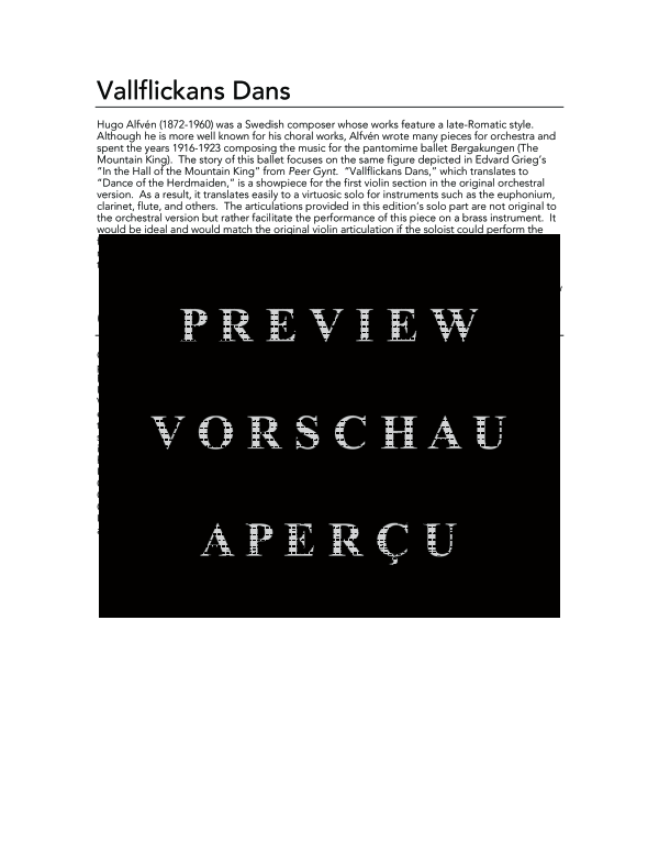 Product gallery: Page 4 of 11 Vallflickans Dans, , (euphonium and piano)