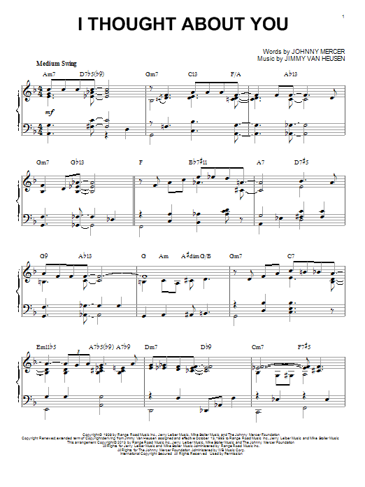 Product picture to: I Thought About You (arr. Brent Edstrom)
