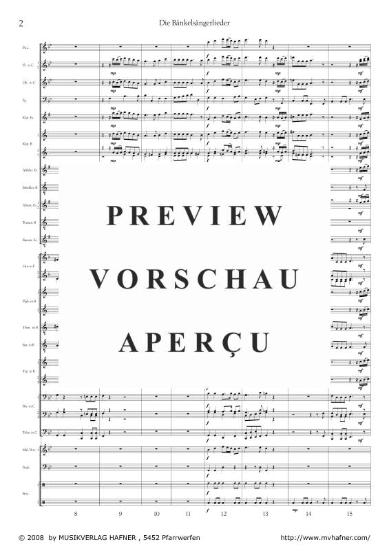 Product gallery: Page 7 of 11 Sonate aus ´Die Bänkelsängerlieder´, , (large wind orchestra)