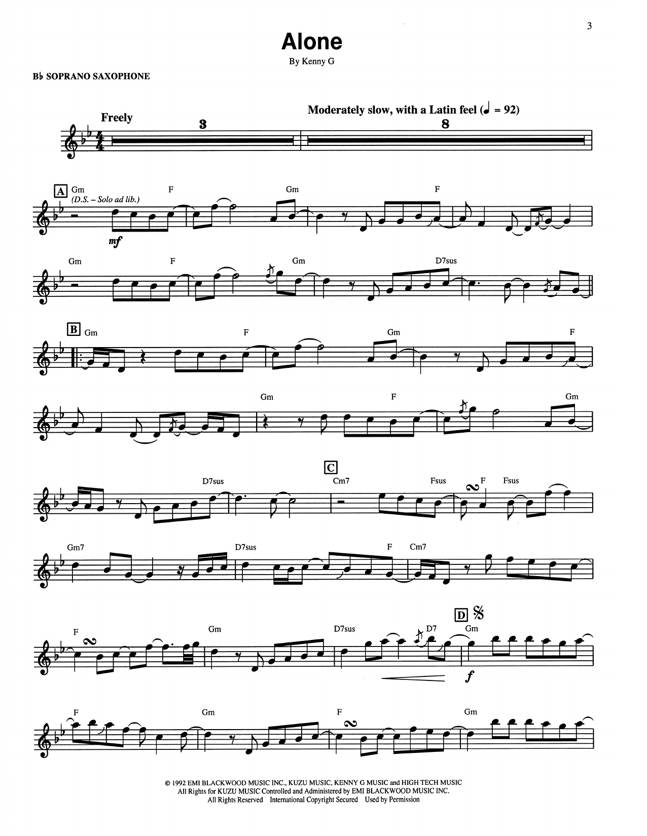 Product gallery: Page 1 of 1 Alone, Kenny G