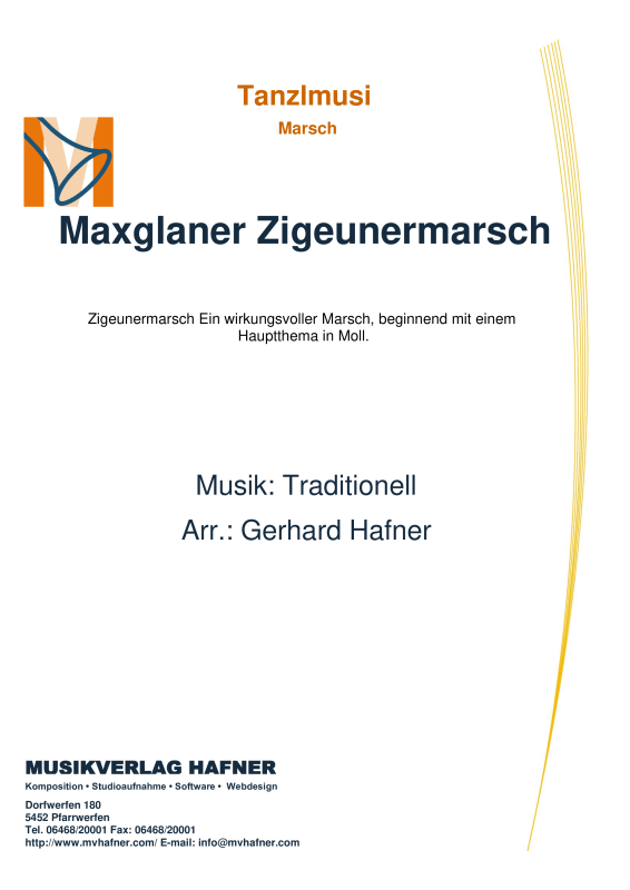 cover: Maxglaner Zigeunermarsch, , (Holz- und Blechbläser)