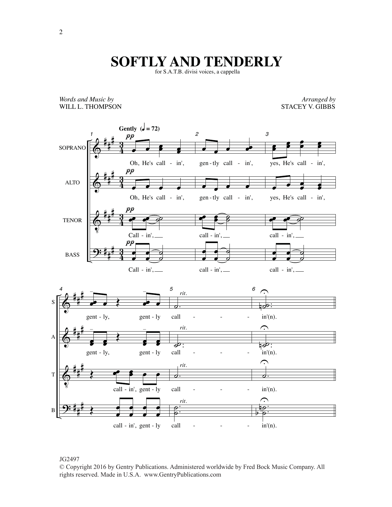 Product picture to: Softly and Tenderly