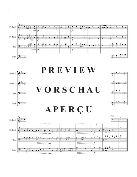 Produktgalerie: Seite 3 von 11 Cantate Domino, , (2xTrompete in B/C, Horn in F, Posaune)