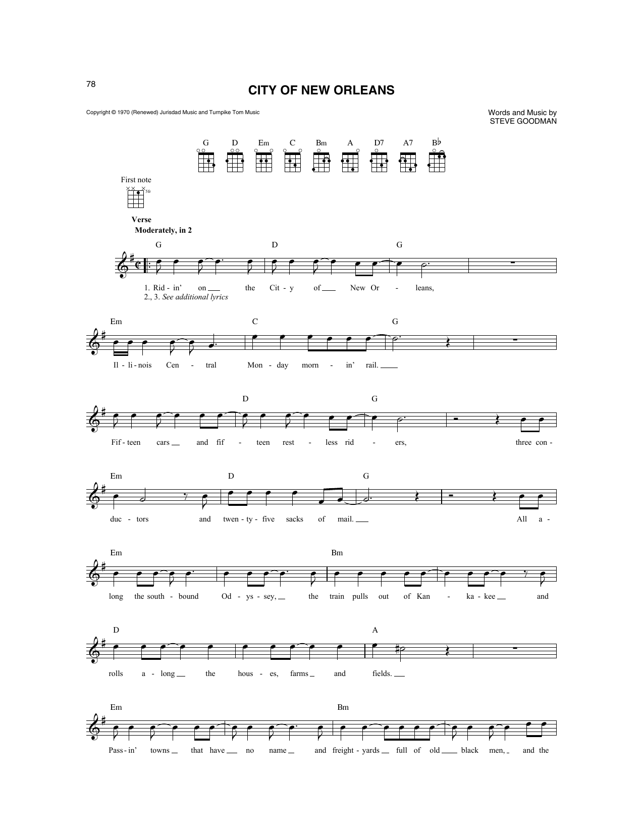 Produktbild zu: City Of New Orleans