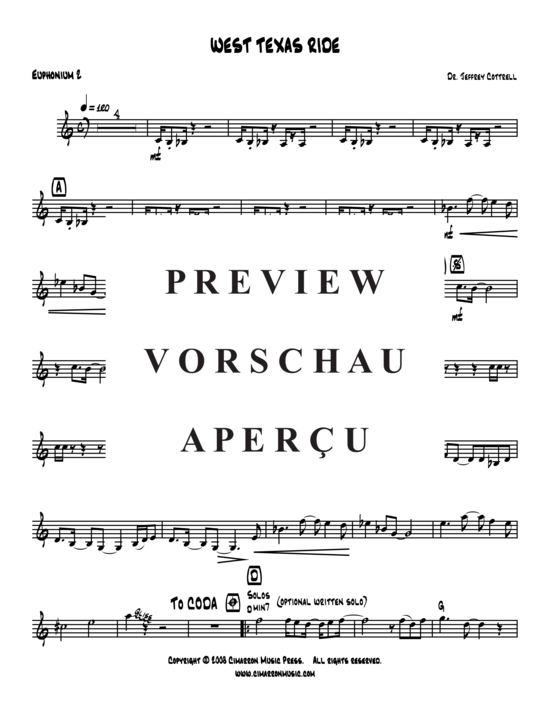 Product gallery: Page 17 of 21 West Texas Ride , , (Tuba Quartet: 2x Baritone, 2xTuba + Keyboard, Drums)