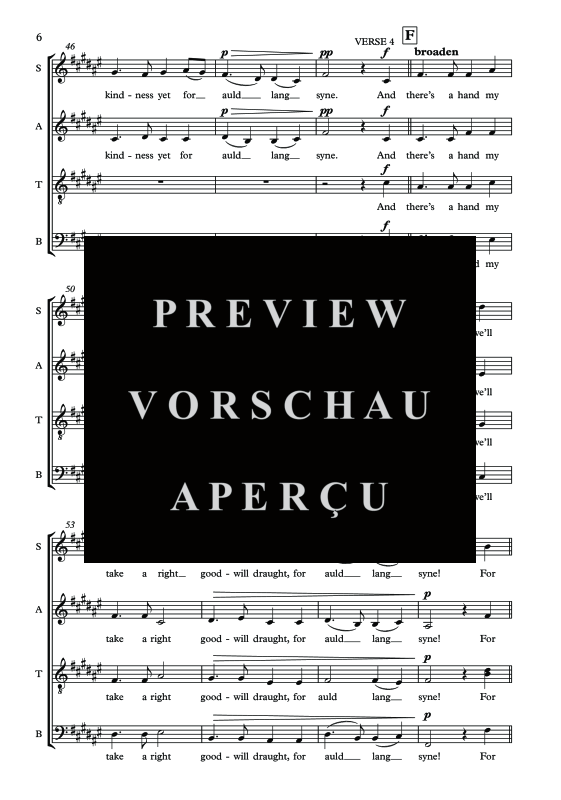 Produktgalerie: Seite 9 von 11 Auld Lang Syne, , Sopran Solo und Gemischter Chor