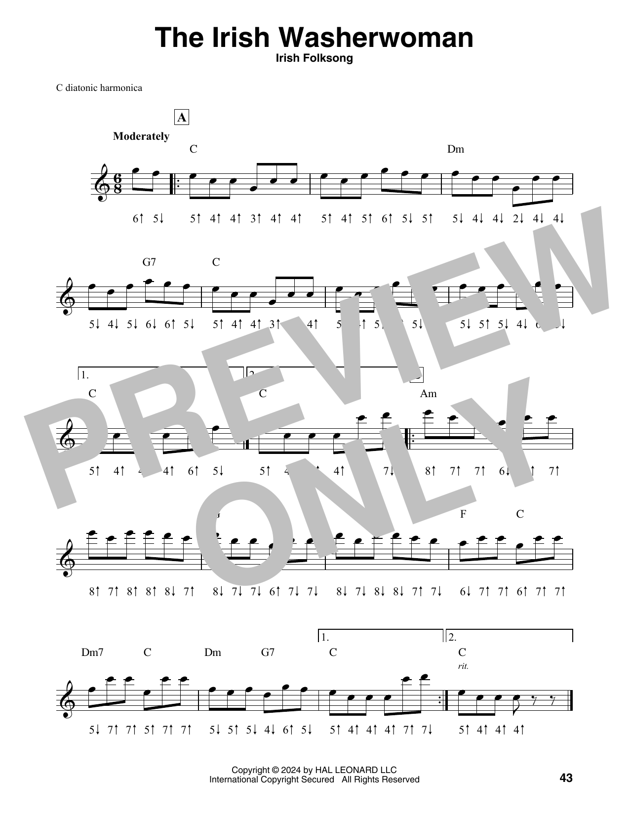 Product gallery: Page 1 of 1 The Irish Washerwoman, Irish Folksong