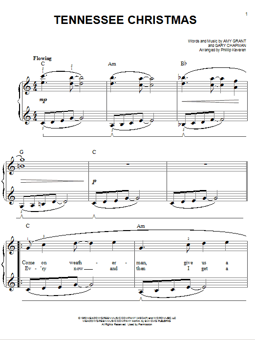 Produktbild zu: Tennessee Christmas (arr. Phillip Keveren)