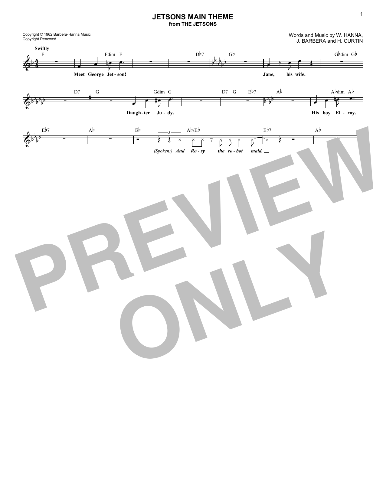 Produktbild zu: Jetsons Main Theme