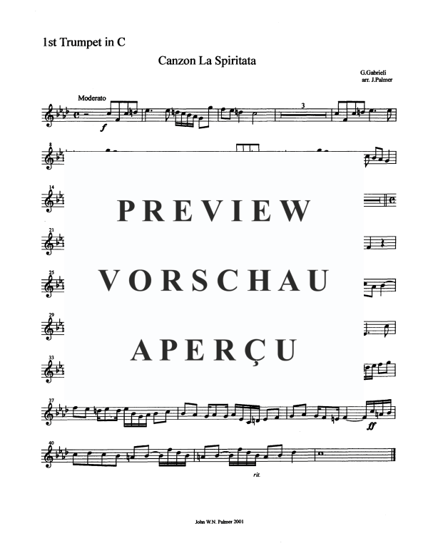 Produktgalerie: Seite 6 von 11 Canzon La Spiritata, , Blechbläser Quintett