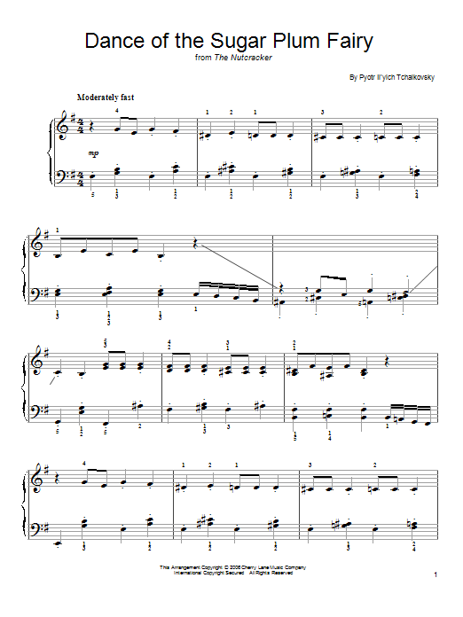 Produktbild zu: Dance Of The Sugar Plum Fairy (from The Nutcracker)