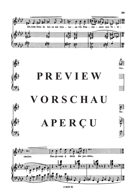 gallery: Le pays des rêves Op.39 No.3 , , (Gesang hoch + Klavier)