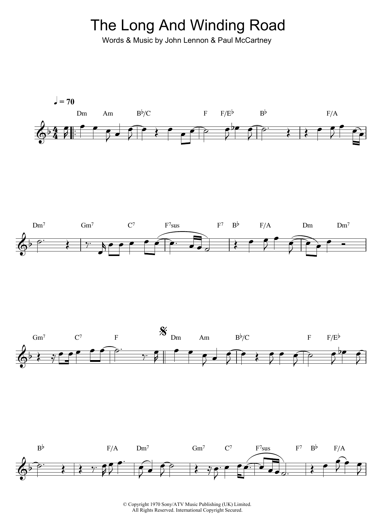 Product gallery: Page 1 of 1 The Long And Winding Road, The Beatles
