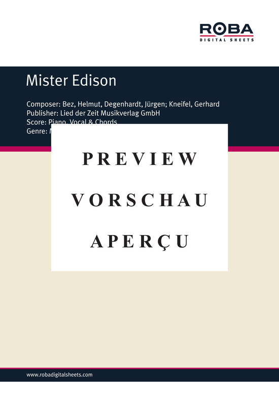 Product gallery: Page 2 of 5 Mister Edison , , Piano and Voice